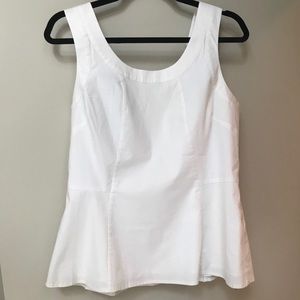Crisp cotton bustier top